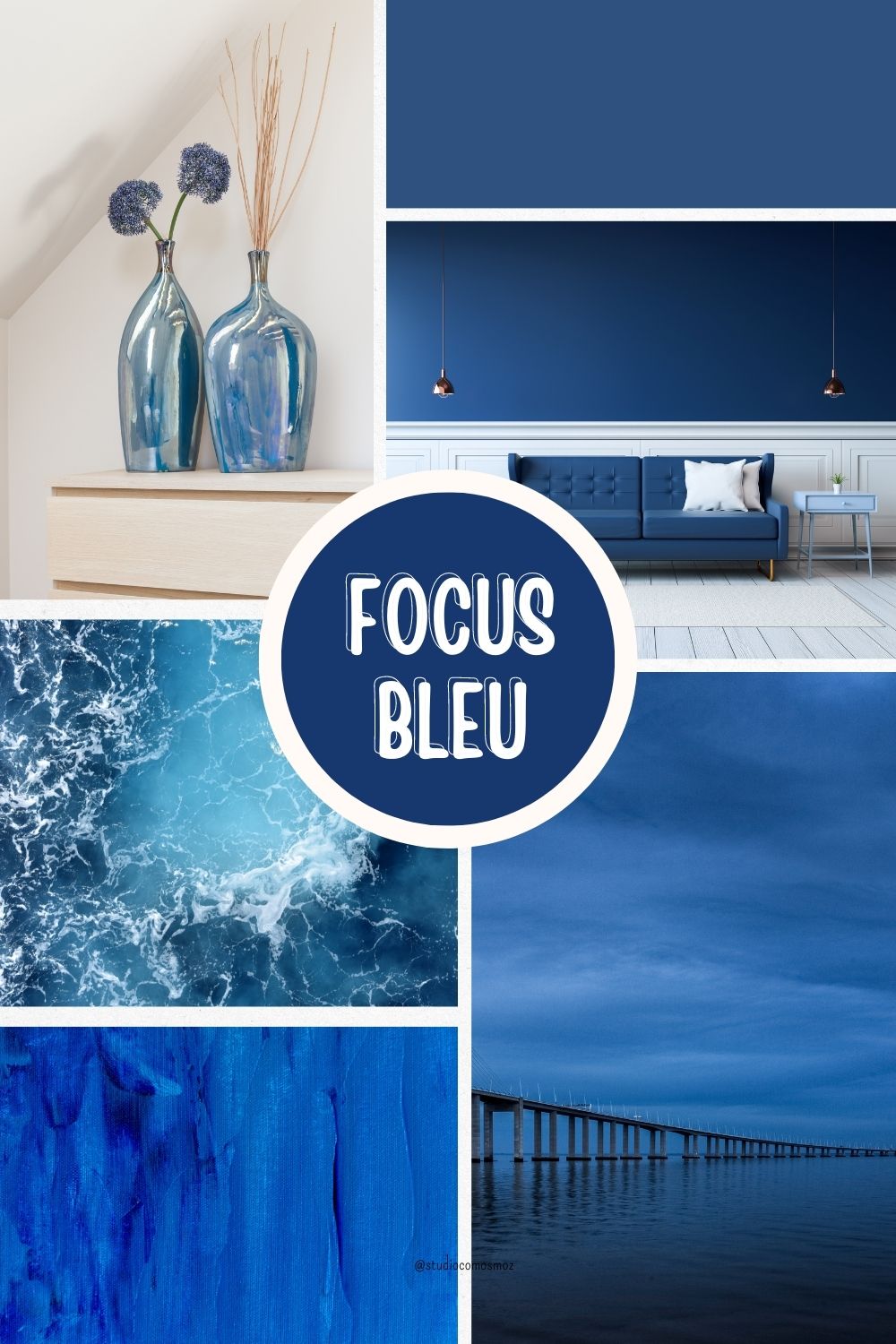 focus couleur bleu