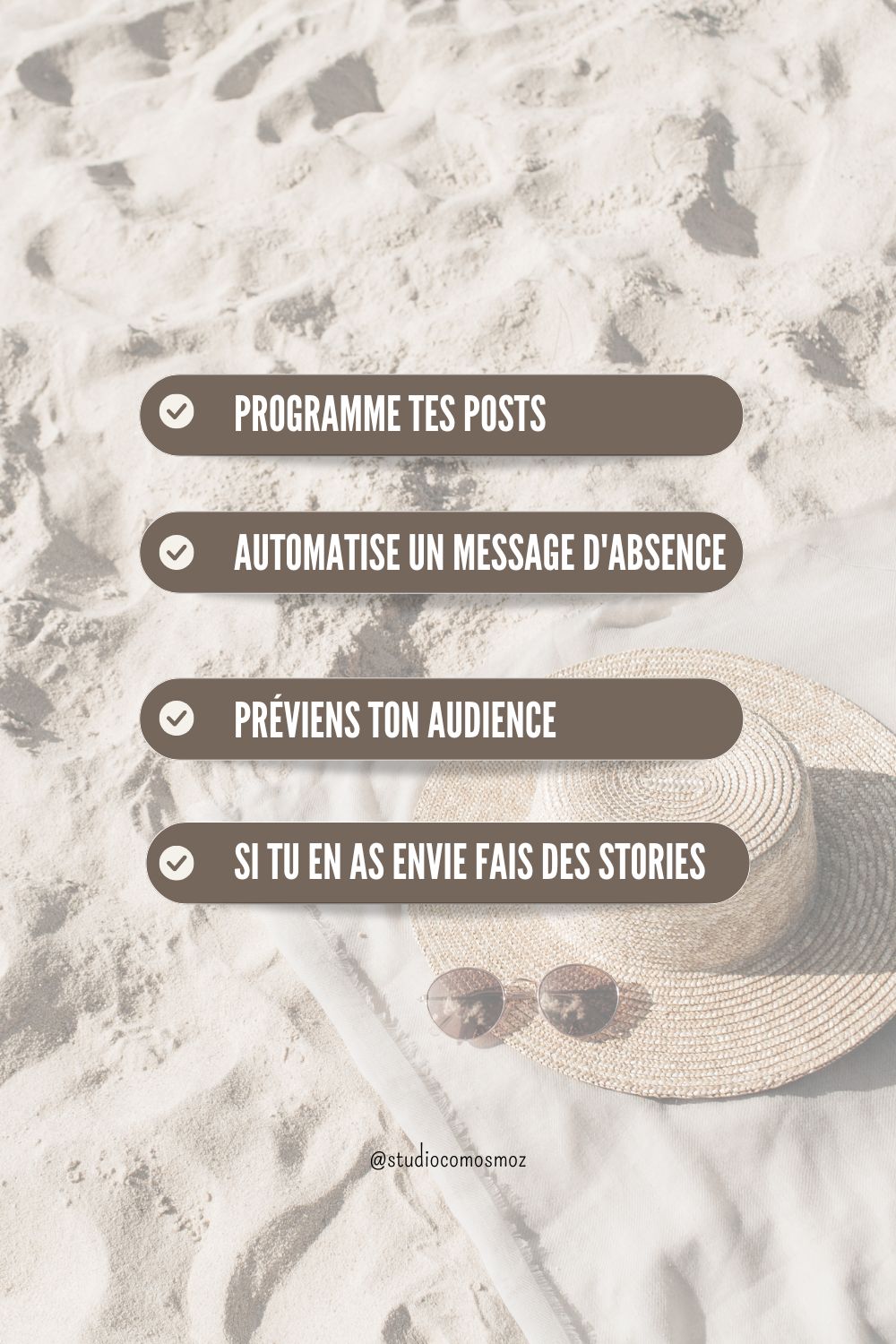 instagram déconnecter pendant les vacances ?