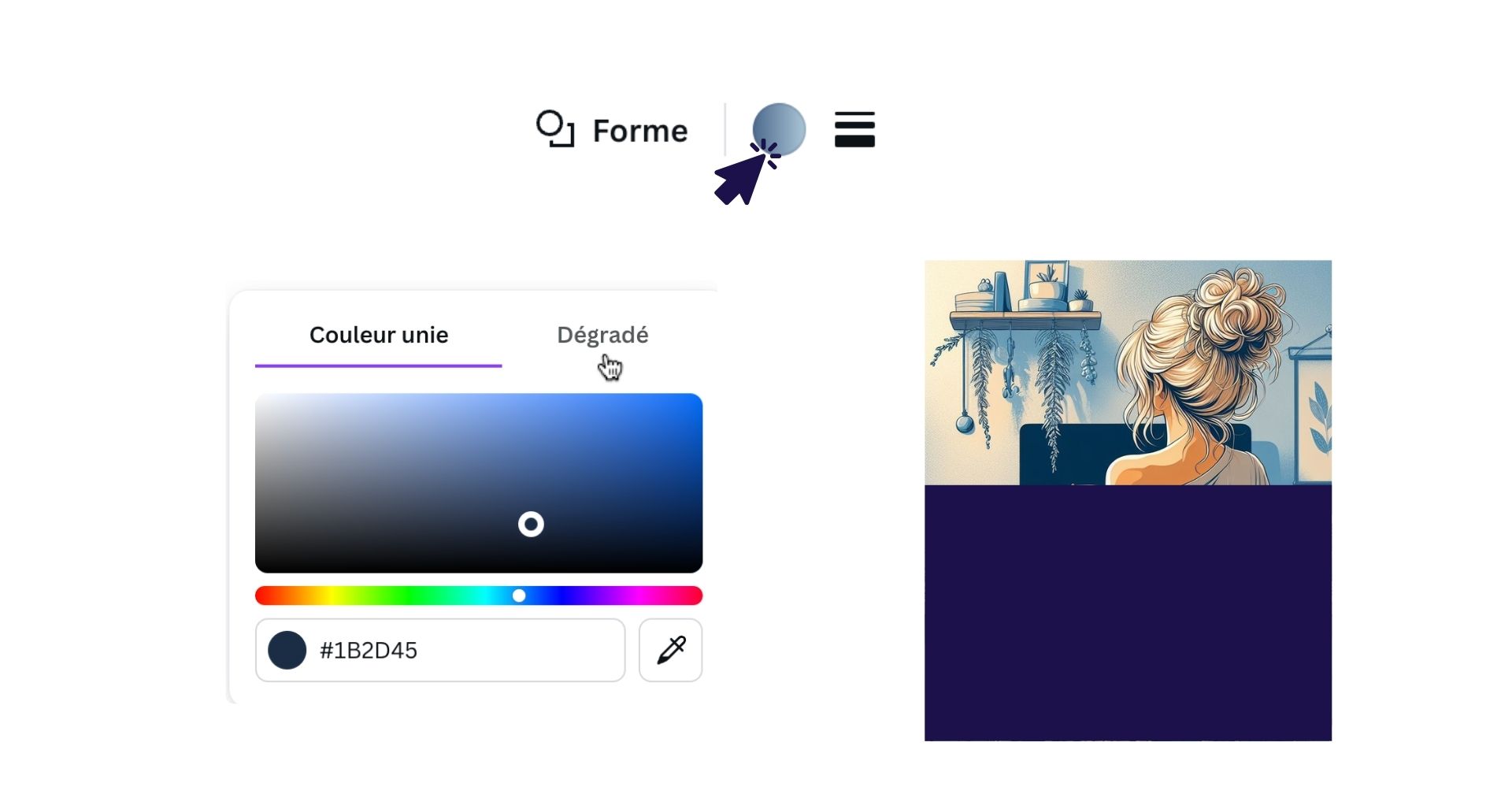 Tuto maîtrise l'effet dégradé transparent sur Canva