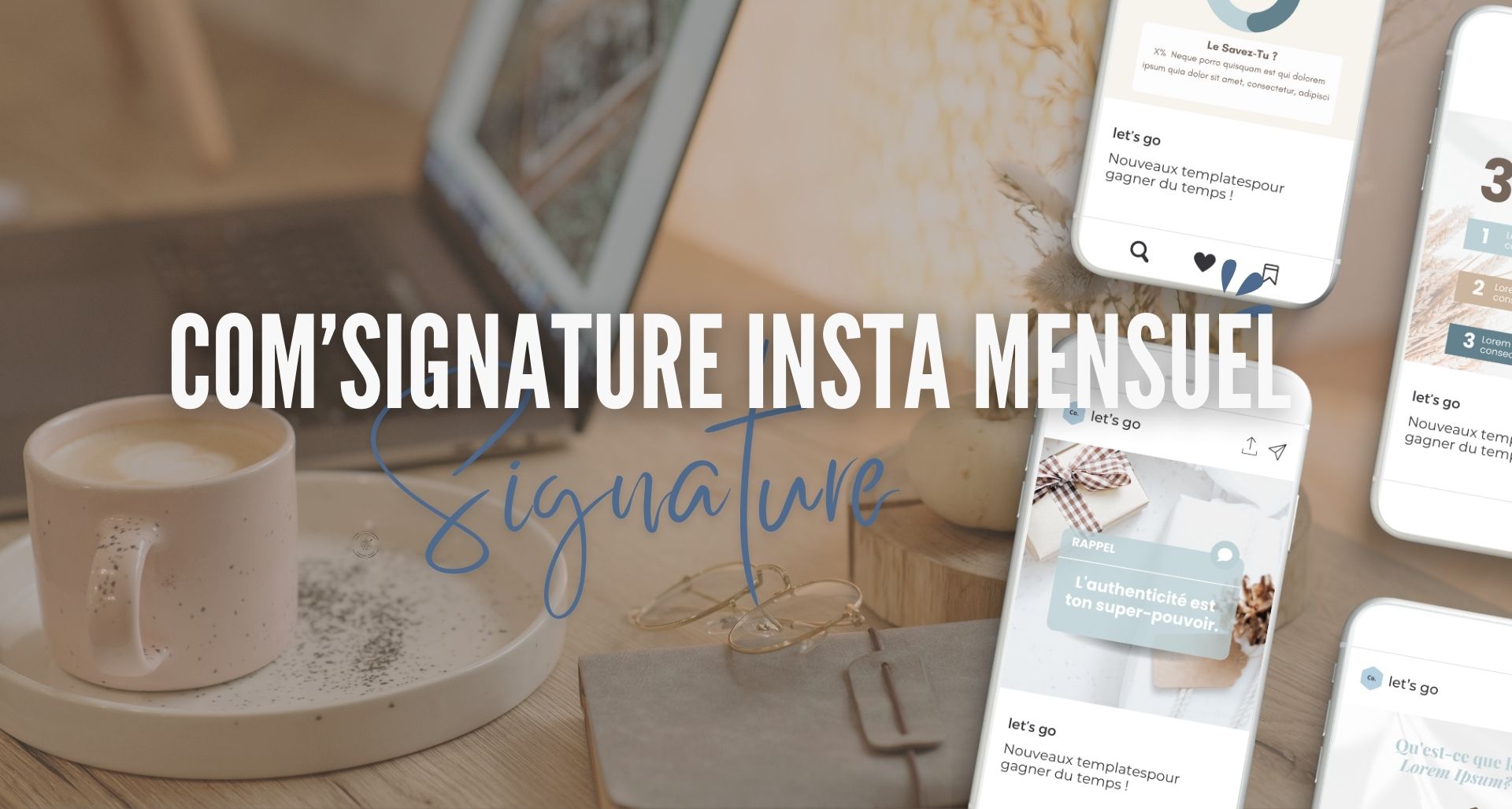 com signature Instagram mensuel